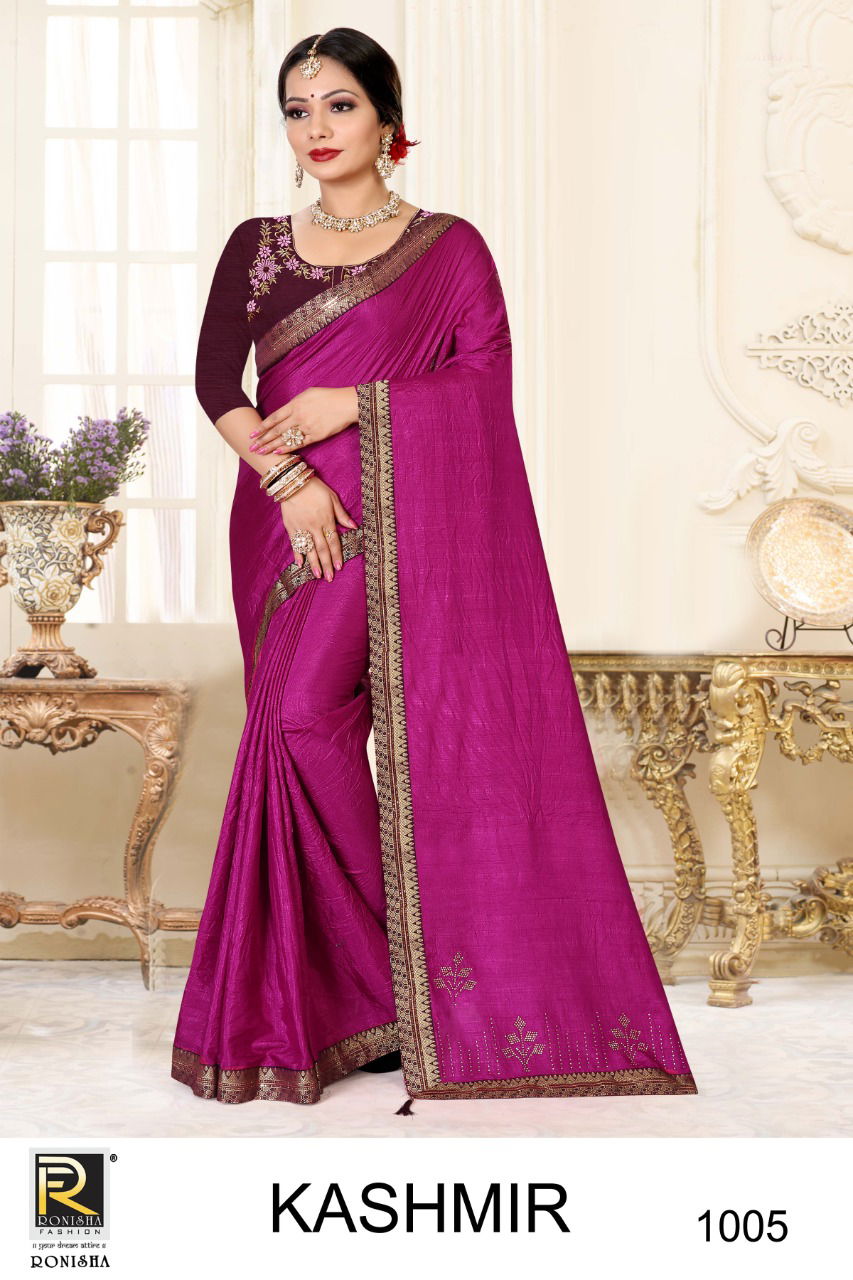 Ronisha Kashmir New Exclusive Wear Silk Latest Designer Saree Collection